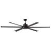 Ventilateur noir avec pales en aluminium