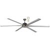 Ventilador de techo aluminio gris