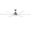 Complete Albatross Grey and White Ceiling Fan with LED Light SMD 24W Low consumption DC motor 5 speeds 6 White aluminium blades Diameter 210 cm Remote control included Reversible rotation