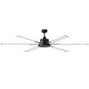 Groer schwarzer Ventilator mit 6 Flgel