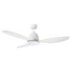 Elite Ceiling Fan White Fan with 20W SMD LED Light Tricolor Fan with 3 ABS blades diameter 122 cm and 38W motor at 3 speeds Wall controller and remote control included Also suitable for attics