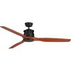 Ceiling Fan Governor Fan with 3 blades ABS wood color diameter 152 cm suitable for large environments Fan without Light Motor 3 speed wall mount controller included