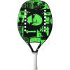Beach tennis racket, Hulk beach tennis racket green color for children and beginners. Made in Italy of carbon-kevlar with very high elasticity. Inexpensive, great for beginners.
