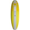 Yellow rigid sup, sup hulk Raimbow 9'11''. All-aroud board. Multi-purpose sup for waves and flat water, lightweight, only 10.5 kg, and easy to handle. Complete with fins 1 US 9 2 FCS G5. Great for sea, lakes, lagoons also for schools and rentals.
