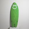 Soft surf special k green 5'10''. Surf Special k Thruster configuration with nylon fins and rubber edge to reduce impact.