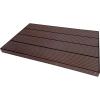 Rectangular shower tray for solar showers Structure in WPC Color Brown Multifunctional base for garden and pool showers with non-slip surface. Does not chip, crack or emboss, maintenance free.