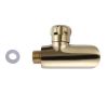 Oval Silver tap for shower Series Emi Blue and Black
