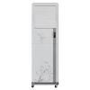 Mobile evaporation cooling unit 156 Colour white suitable for rooms up to 30 sqm Water consumption 3-5 litres per hour Air conditioning unit with water cooling ideal for private and commercial applications Refreshes and purifies the air