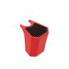 Red bucket for drinking fountain