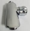 Oval Silver tap for shower Series Emi Blue and Black