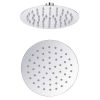Stainless steel round shower head 6 inches 15 cm for showers Series Emi and Sole Grigia