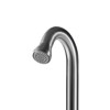 Shower for swimming pool Bosa in Satin Stainless Steel Aisi Inox 316 Shower with hot and cold water inlet 60 mm diameter body 3 ways diverter for shower head Hand shower and foot wash basin Concealed connections on the base Aisi 304 stainless steel taps