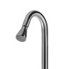 Stintino Stainless Steel Shower Structure in Satin Stainless Steel AISI 316 with swivel shower head Foot wash and hand shower with flexible hose Taps in Stainless Steel AISI 304 Traditional hot and cold water shower with concealed connections