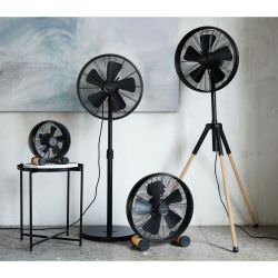 Ventilador de suelo 41 cm Negro