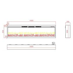 Elektrischer Einbaukamin Stomboli