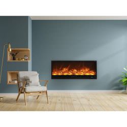Builtin and freestanding electric fireplace