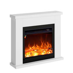 White Floor Fireplace