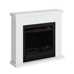 White Floor Fireplace