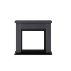 New gray floor fireplace