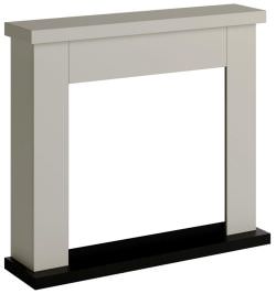 Beige Floor Fireplace