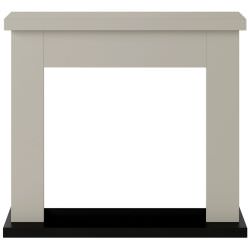 Beige Floor Fireplace