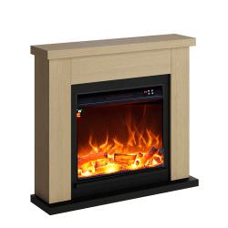 Floor Standing Oak Fireplace