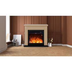 Floor Standing Oak Fireplace