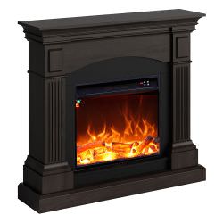 Wenge floor fireplace