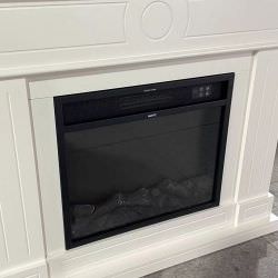 White Fireplace For Decorating