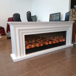 White Representative Fireplace