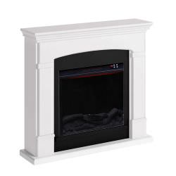 White Floor Standing Fireplace