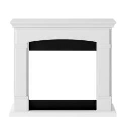 White Floor Standing Fireplace