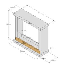 Ivory Floor Fireplace