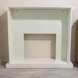 Moldura Para Lareira Em Branco Creme 