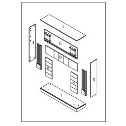 Moldura Para Lareira Em Branco Creme 