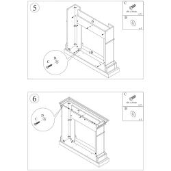 Cetona Fireplace Surround Blanc