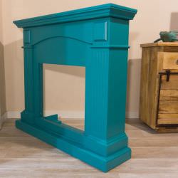 Blue Turquoise Fireplace Frame Cetona