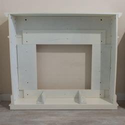 Creamy White Frame Pienza Fireplaces