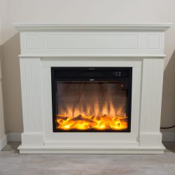 Creamy White Frame Pienza Fireplaces
