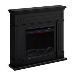 Pienza Fireplace Frame Deep Black