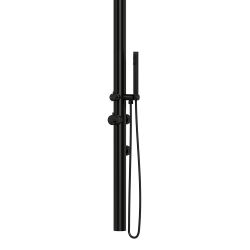 Ducha De Pared Exterior Negra