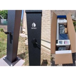 Black solar shower with great price