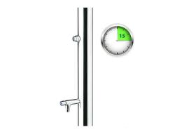 Stainless steel shower and timer