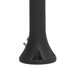 Ducha negra con ducha superior de LEDs