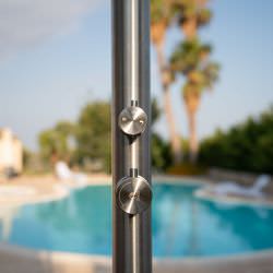 Stainless Steel Outdoor Shower Black