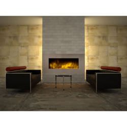 Large wallmounted electric fireplace