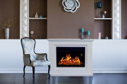 Elektrischer Kamin mit Rahmen
