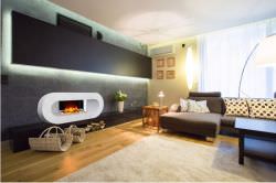 Exclusive living room fireplace