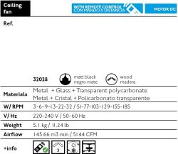 Ventilador De Techo Mpc 32020 Mini Eter