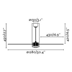 FARO  Ventilador De Techo Tube Fan Blanco Mate es un producto que se ofrecen al mejor precio